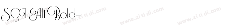 SGI Alt Bold字体转换